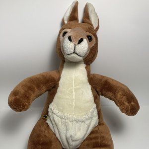 Build A Bear Kangaroo Plush Stuffed Animal 18" NO JOEY INCLUDED
